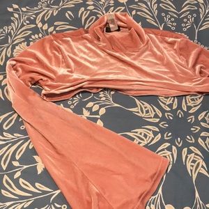 Dolls kill bell sleeve crop top